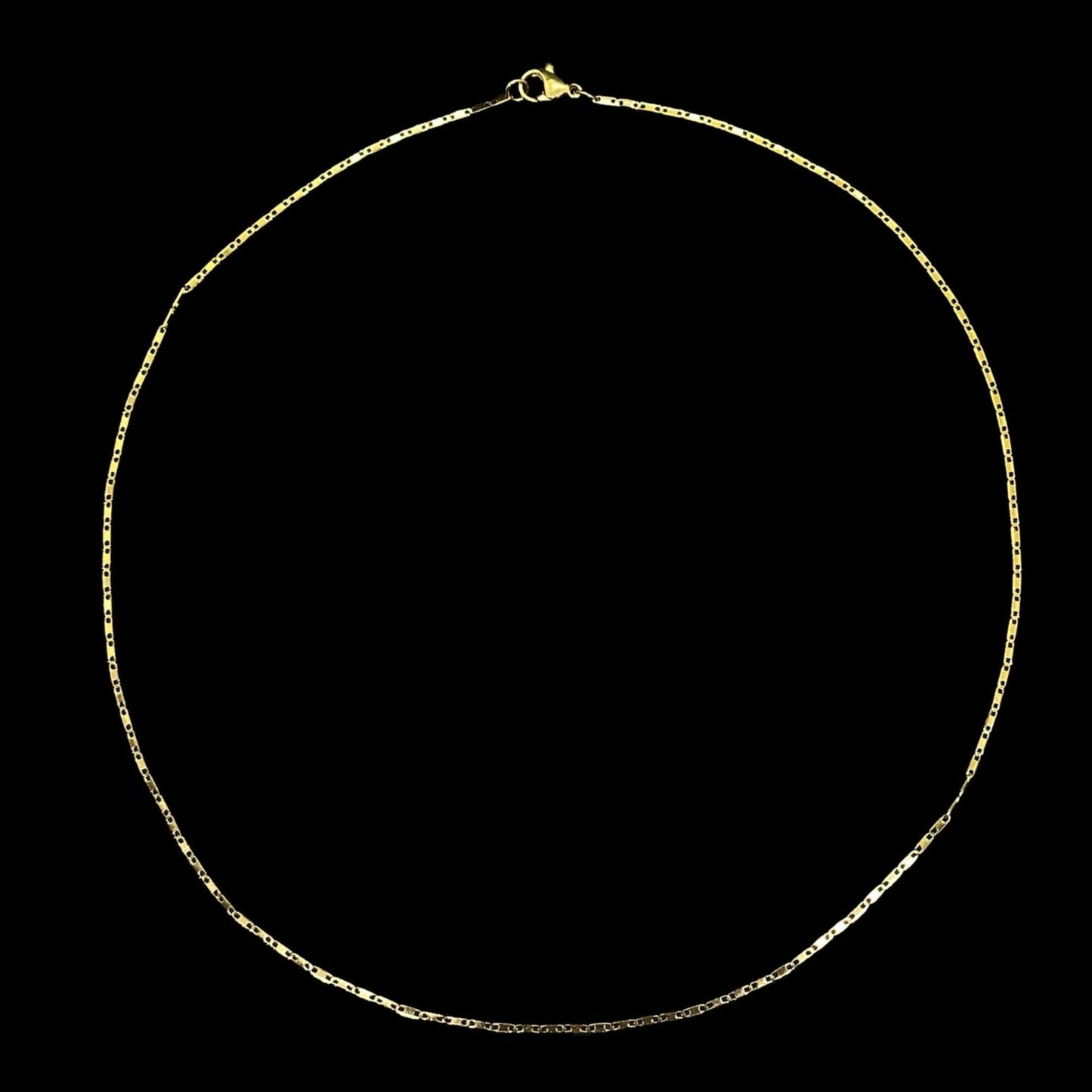 GOLD SMALL MARINER CHAIN -1.5MM