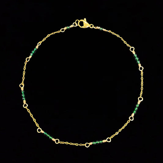 NEOMA ANKLET - EMERALD